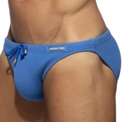 Addicted Maillots De Bain Push Up|Slips De Bain-Slip de Bain Bikini Wrinky Bleu Roi