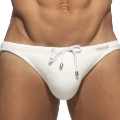 Addicted Maillots De Bain Push Up|Slips De Bain-Slip de Bain Bikini Wrinky Blanc