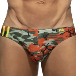 Addicted Slips De Bain-Slip de Bain Bright Camo Orange