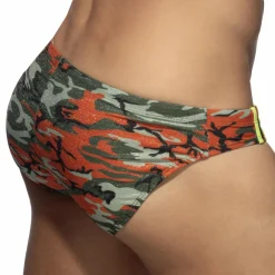 Addicted Slips De Bain-Slip de Bain Bright Camo Orange