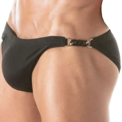 TOF Paris Slips De Bain-Slip de Bain Chain Noir