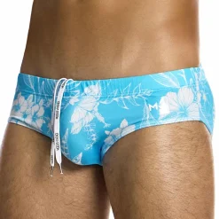 Modus Vivendi Slips De Bain-Slip de Bain Classic Floreale Bleu Ciel