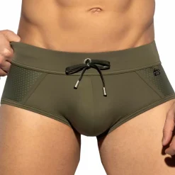 ES Collection Maillots De Bain Push Up|Slips De Bain-Slip de Bain Classic Kaki