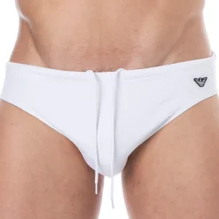 Emporio Armani Slips De Bain-Slip de Bain Essential Blanc