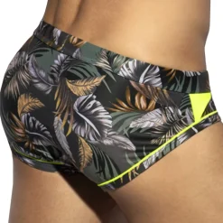 ES Collection Maillots De Bain Push Up|Slips De Bain-Slip de Bain Fall Leaves Kaki
