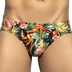 ES Collection Maillots De Bain Push Up|Slips De Bain-Slip de Bain Hawaï Noir