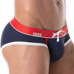 TOF Paris Slips De Bain-Slip de Bain Holidays Marine - Rouge