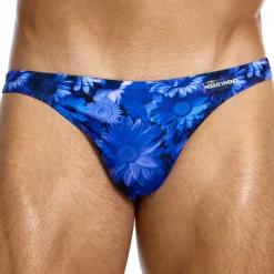 Modus Vivendi Slips De Bain-Slip de Bain Low Cut Daisies Bleu