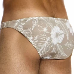 Modus Vivendi Slips De Bain-Slip de Bain Low Cut Floreale Sable