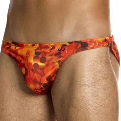 Modus Vivendi Slips De Bain-Slip de Bain Low Cut Four Elements Feu