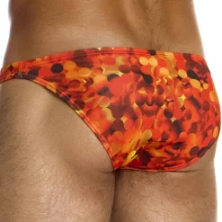 Modus Vivendi Slips De Bain-Slip de Bain Low Cut Four Elements Feu