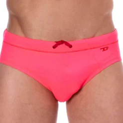 Diesel Slips De Bain-Slip de Bain Neon Rose fluo