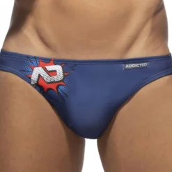 Addicted Maillots De Bain Push Up|Slips De Bain-Slip de Bain OMG Bleu Marine