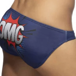 Addicted Maillots De Bain Push Up|Slips De Bain-Slip de Bain OMG Bleu Marine