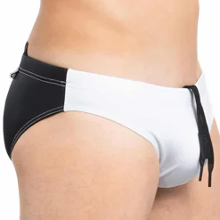 YEAH! Slips De Bain-Slip de Bain Original Stage Blanc - Noir