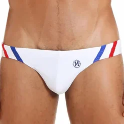 Marcuse Slips De Bain-Slip de Bain Panache Blanc
