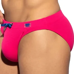 ES Collection Maillots De Bain Push Up|Slips De Bain-Slip de Bain Piqué Fuchsia