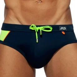 Addicted Maillots De Bain Push Up|Slips De Bain-Slip de Bain Racing Side Bleu Marine