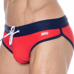 SKU Slips De Bain-Slip de Bain Rouge
