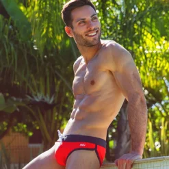 SKU Slips De Bain-Slip de Bain Rouge