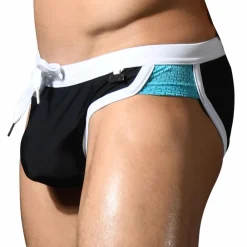 Andrew Christian Slips De Bain-Slip de Bain Rétro Noir