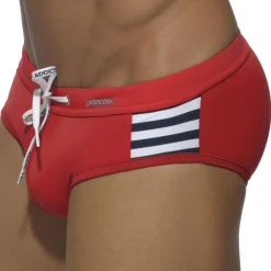Addicted Maillots De Bain Push Up|Slips De Bain-Slip de Bain Sailor Colored Rouge
