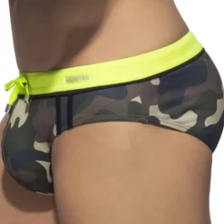 Addicted Maillots De Bain Push Up|Slips De Bain-Slip de Bain Sport Detail Binding Camouflage
