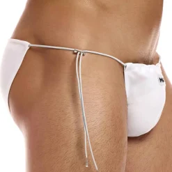 Modus Vivendi Slips De Bain-Slip de Bain Tanga Chameleon Blanc