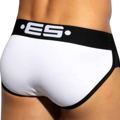 ES Collection Slips-Slip Double Side Coton Blanc - Noir