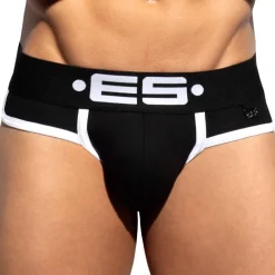 ES Collection Slips-Slip Double Side Coton Noir - Blanc