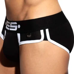 ES Collection Slips-Slip Double Side Coton Noir - Blanc