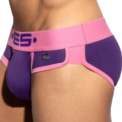 ES Collection Slips-Slip Double Side Coton Violet - Rose