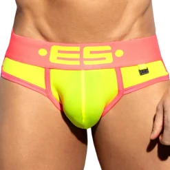 ES Collection Slips-Slip Double Side Microfibre Jaune Fluo