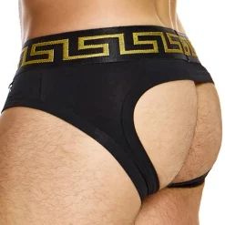 Modus Vivendi Slips Sexy-Slip Empty Bottom Meander Noir