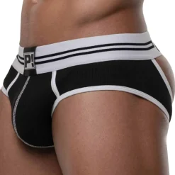 Pump! Slips Sexy|Sous-Vêtements Sport-Slip Empty Bottom Round2 Noir