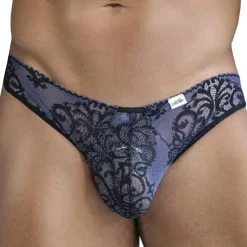 CandyMan Slips Sexy-Slip en Dentelle Bleu Marine