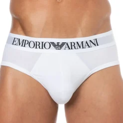 Emporio Armani Slips-Slip Essential Coton Blanc