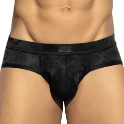 ES Collection Slips Sexy-Slip Floral Transparent Noir