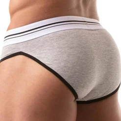 TOF Paris Slips-Slip French Coton Gris Chiné