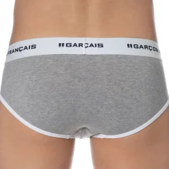 Garçon Français Slips-Slip Le Tombeur Gris Chiné