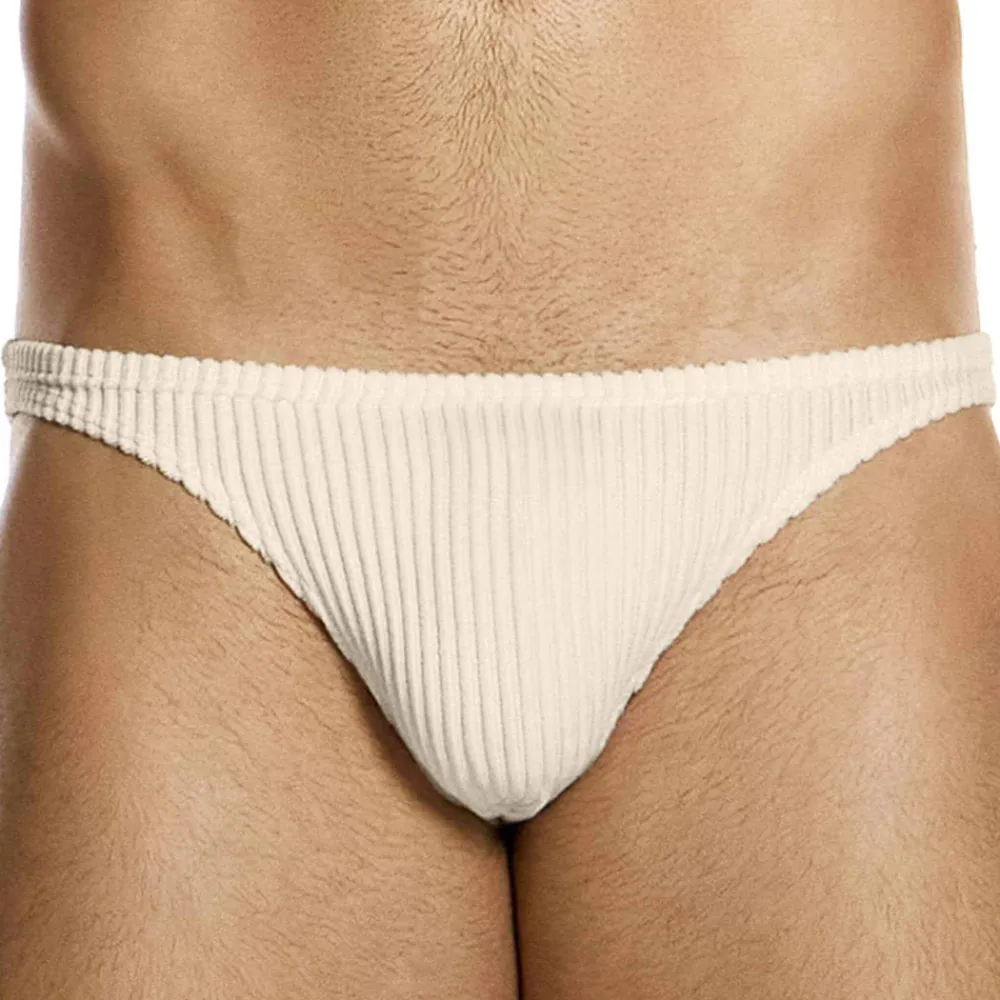 Modus Vivendi Mini Slips|Slips-Slip Low Cut Corduroy Blanc Cassé