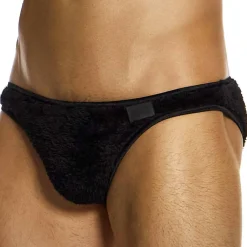 Modus Vivendi Mini Slips|Slips-Slip Low Cut Fourrure Noir