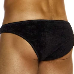 Modus Vivendi Mini Slips|Slips-Slip Low Cut Fourrure Noir