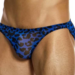 Modus Vivendi Slips Sexy-Slip Low Cut Léopard Bleu