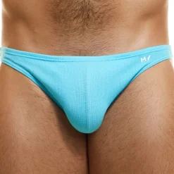 Modus Vivendi Mini Slips|Slips-Slip Low Cut Peace Coton Bleu Turquoise