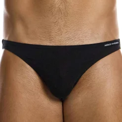 Modus Vivendi Mini Slips|Slips-Slip Low Cut Soie Noir