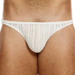Modus Vivendi Slips Sexy-Slip Low Cut Striped Crochet Beige