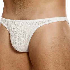 Modus Vivendi Slips Sexy-Slip Low Cut Striped Crochet Beige