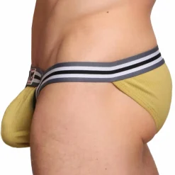 Marcuse Sous-Vêtements Push Up|Push Up-Slip Marche Vert Jaune