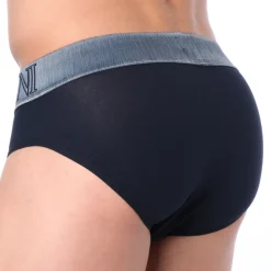 Emporio Armani Slips-Slip Megalogo Coton Bleu Marine